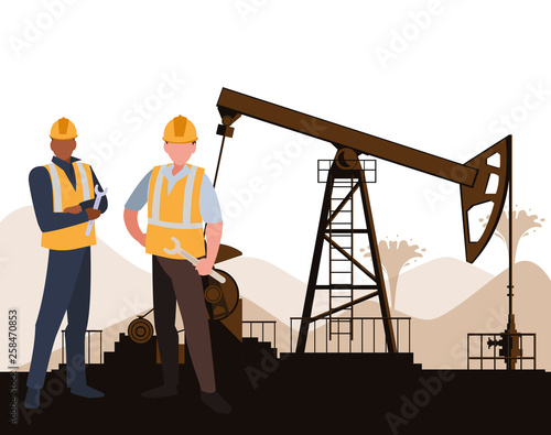 oil industry workers avatars characters