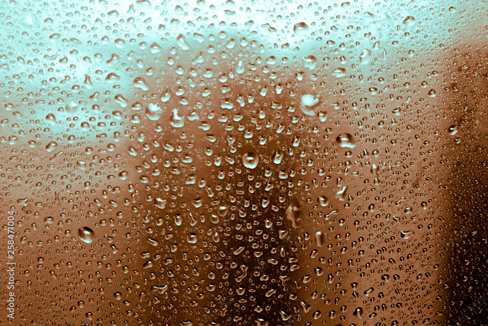 raindrops on glass, condensate raindrops on glass, condensate