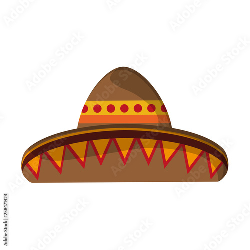 Mexican hat sombrero isolated
