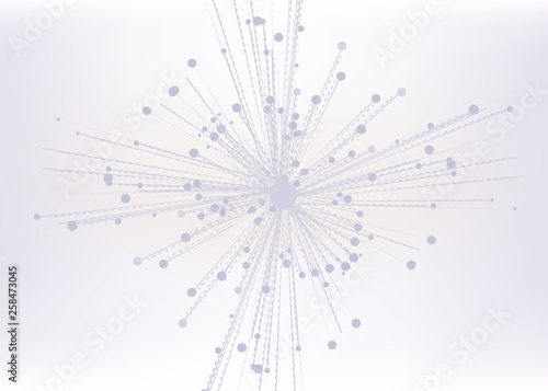 Network vector illustration. Connected lines and dots.