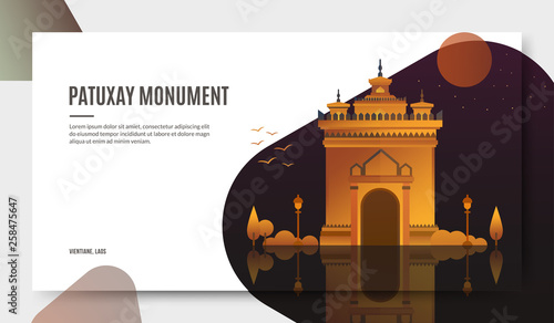 Patuxay monument travelling attraction of Laos