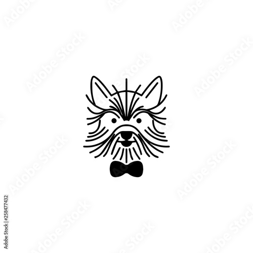 Dog icon. Animal petshop sign