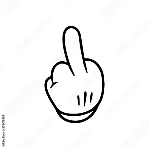Hand icon. Gesture sign