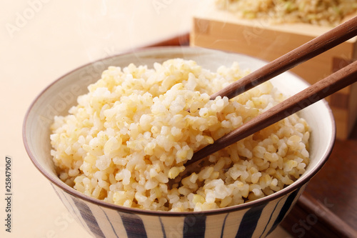 玄米　Brown rice photo