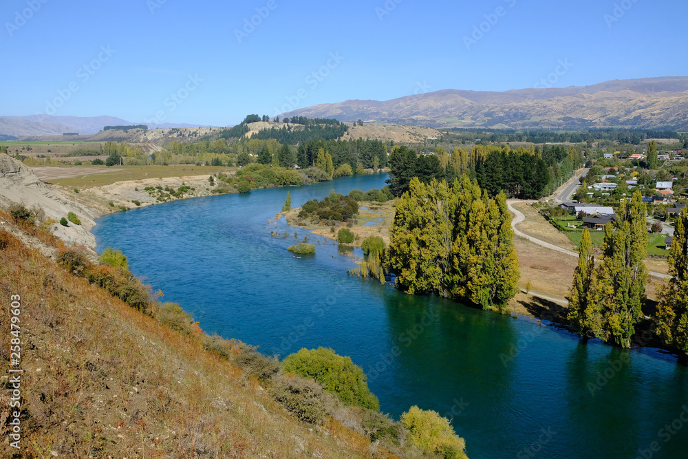 Clutha River near Wanaka, Central Otago, New Zealand