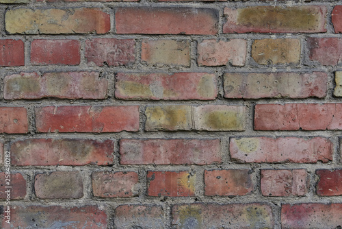 brick wall fragment for texture or background