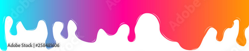 Paint colorful dripping vector illustration