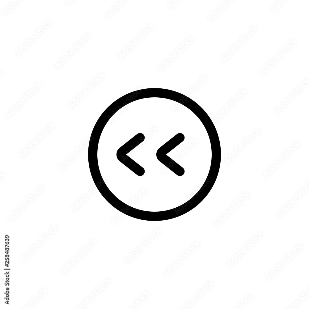 Multimedia player arrow icon. Player control sign Multimedia player arrow icon. Player control sign