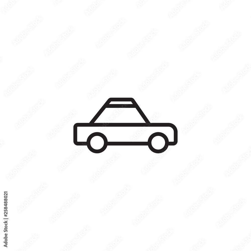 Car icon. Transport sign. Drive symbol