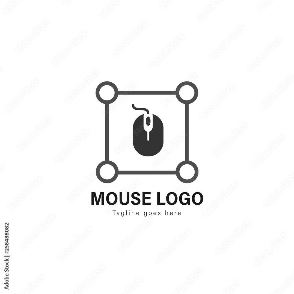 Computer logo template design. Computer logo with modern frame vector design Computer logo template design. Computer logo with modern frame vector design