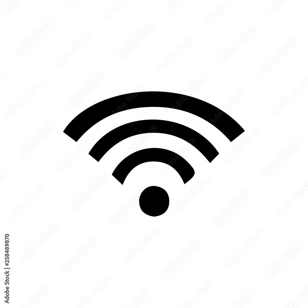 Wifi networ icon. Connection sign Wifi networ icon. Connection sign