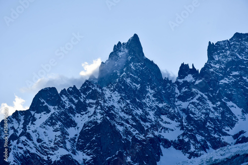 Alpine mountains. Mont Blanc Pass © Maks Nevs