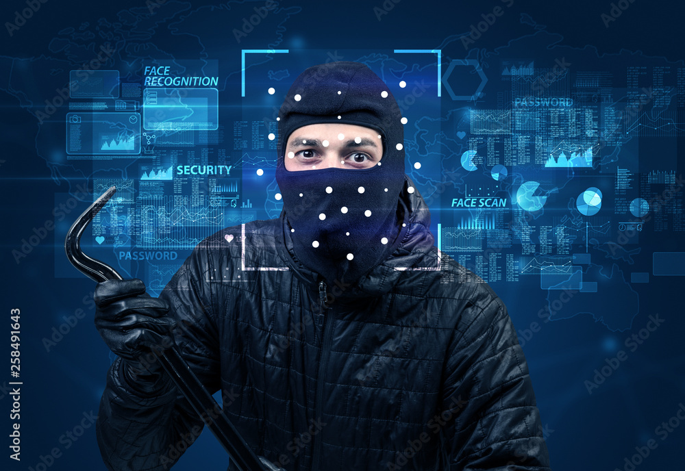 Digital Face Recognition System concept Digital Face Recognition System concept