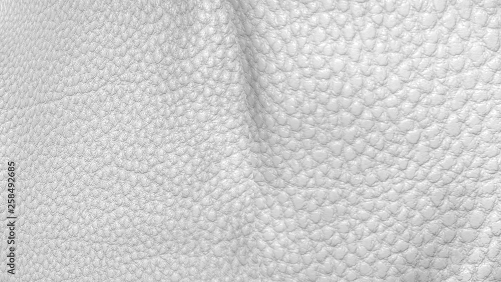Obraz premium leather wave gray surface. Three-dimensional illustration. 3d render