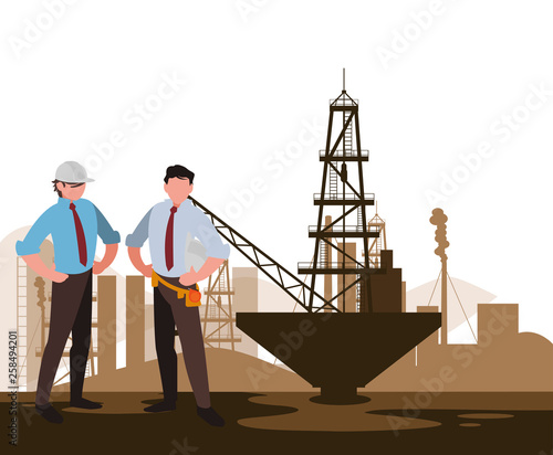 oil industry workers avatars characters