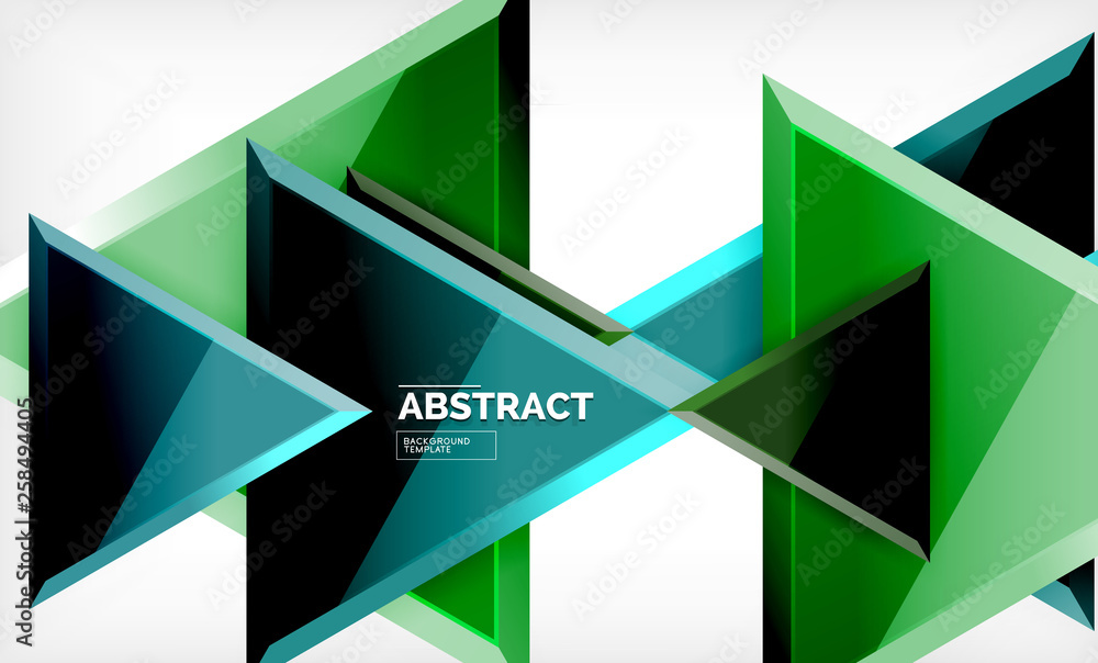 Triangular low poly background design, multicolored triangles Triangular low poly background design, multicolored triangles