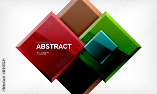 Free Download Square abstract background, glossy geometric design - GFXLoad