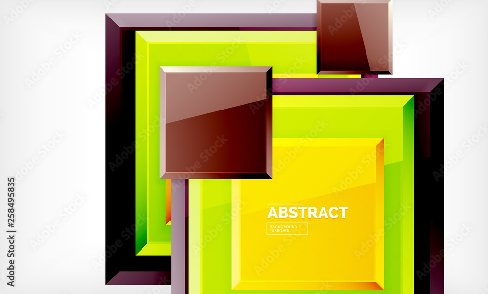 Geometric abstract background, modern square design Geometric abstract background, modern square design