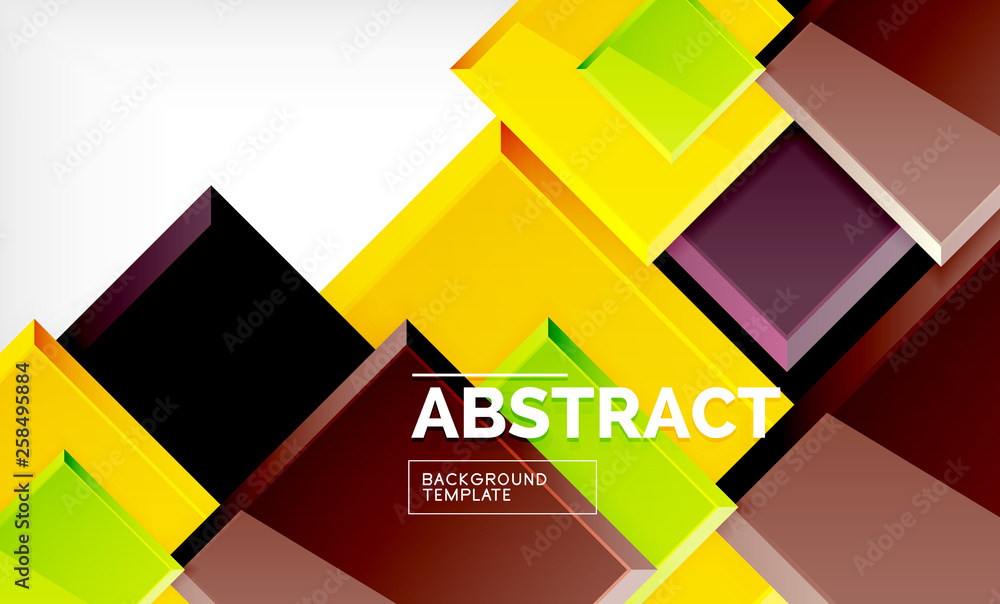 Geometric abstract background, modern square design Geometric abstract background, modern square design