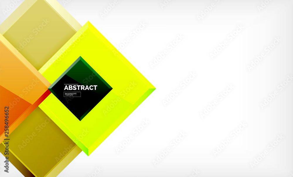 Geometric abstract background, modern square design Geometric abstract background, modern square design