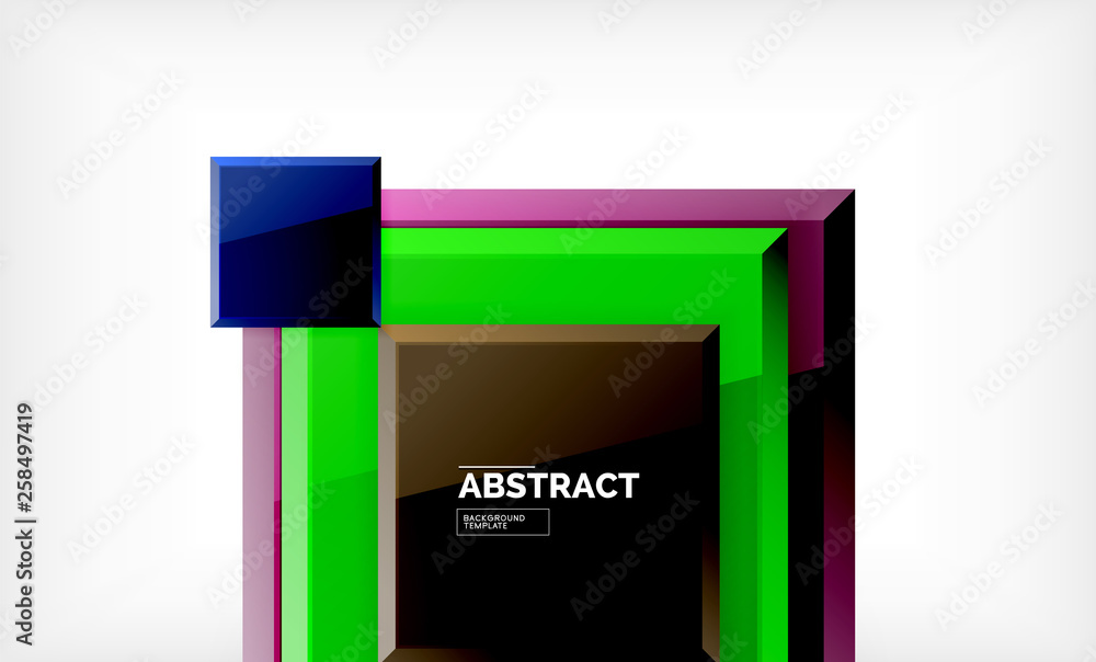 Geometric abstract background, modern square design Geometric abstract background, modern square design