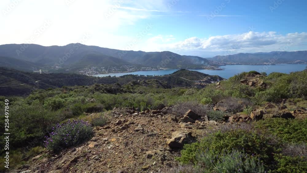 Spain landscape in the Cap de Creus natural park near Port de la Selva, Costa Brava, Catalonia, Alt Emporda, Girona province Spain landscape in the Cap de Creus natural park near Port de la Selva, Costa Brava, Catalonia, Alt Emporda, Girona province