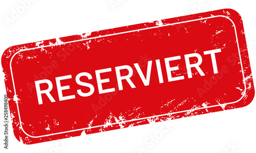 vector Stempel reserviert	