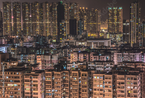 Canvas Print Hong Kong buildings