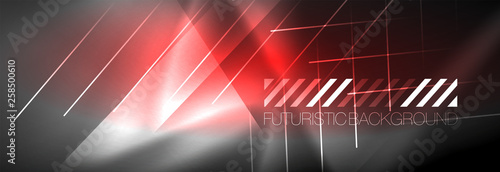 Shiny glowing lights neon color design background
