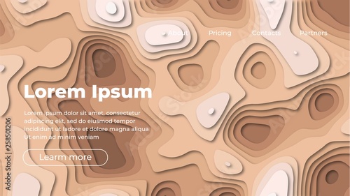 Colorful geometric background 03. Fluid shapes composition. Eps10 vector