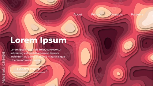 Colorful geometric background 02. Fluid shapes composition. Eps10 vector