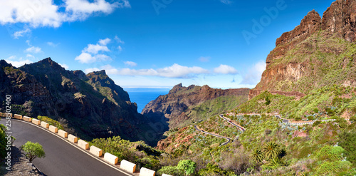 road to Masca Tenerife panorama