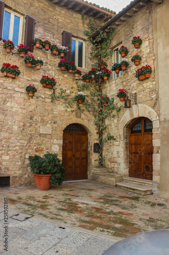 ancient streets of Assisi, Italy © picsfromkiki