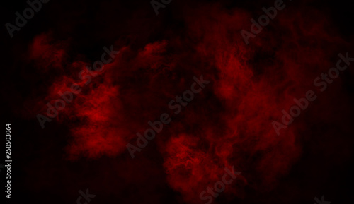 Abstract red smoke mist fog on background. Texture. Design element.