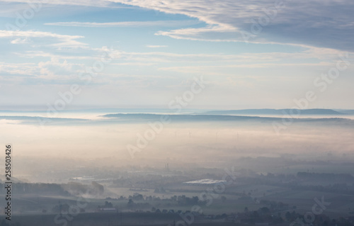 The landscape of Low Saxony in Germany