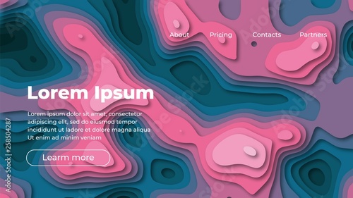 Colorful geometric background 014. Fluid shapes composition. Eps10 vector