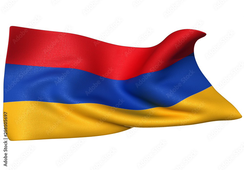 Naklejka premium アルメニア国旗 比率1:2