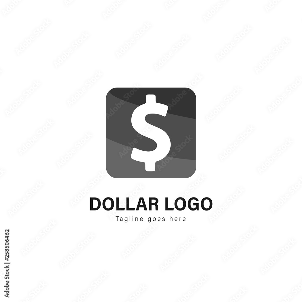 Money logo template design. Money logo with modern frame vector design Money logo template design. Money logo with modern frame vector design
