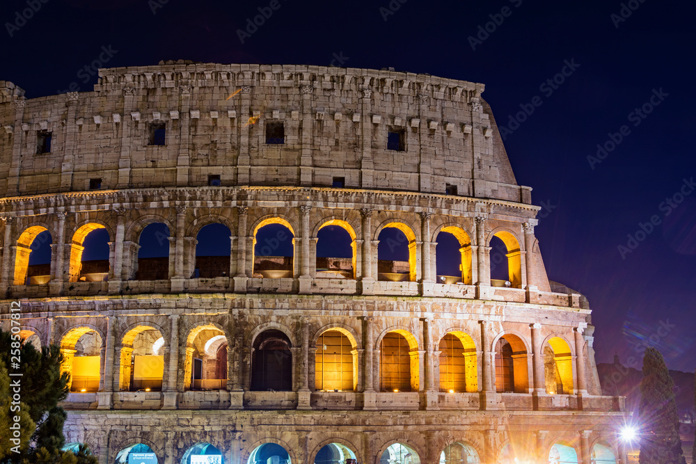 Colosseum stadium building in Rome