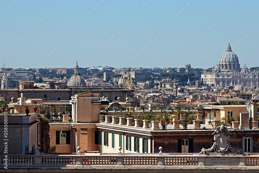 Panorama di Roma da Piazza del Quirinale