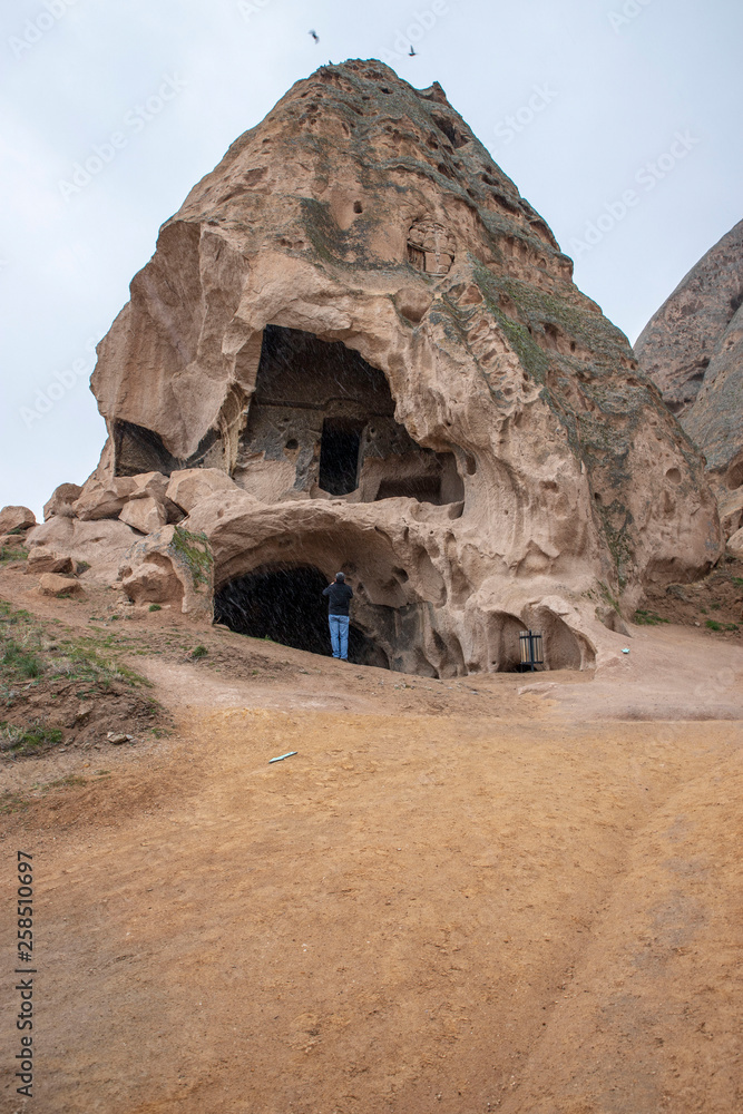 wonderful rock-cut monastery in Selime, in Turkey, in Cappadocia