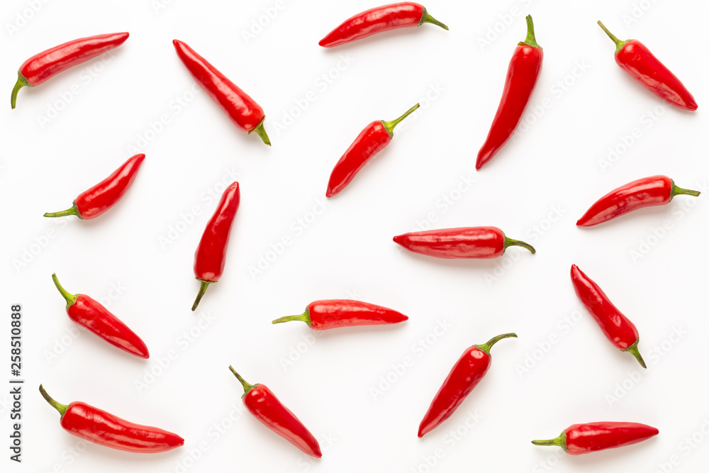 Chili or chilli cayenne pepper isolated on white background cutout. Chili or chilli cayenne pepper isolated on white background cutout.