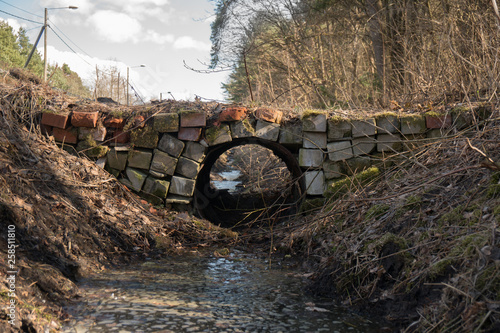 Bridge over a ditch