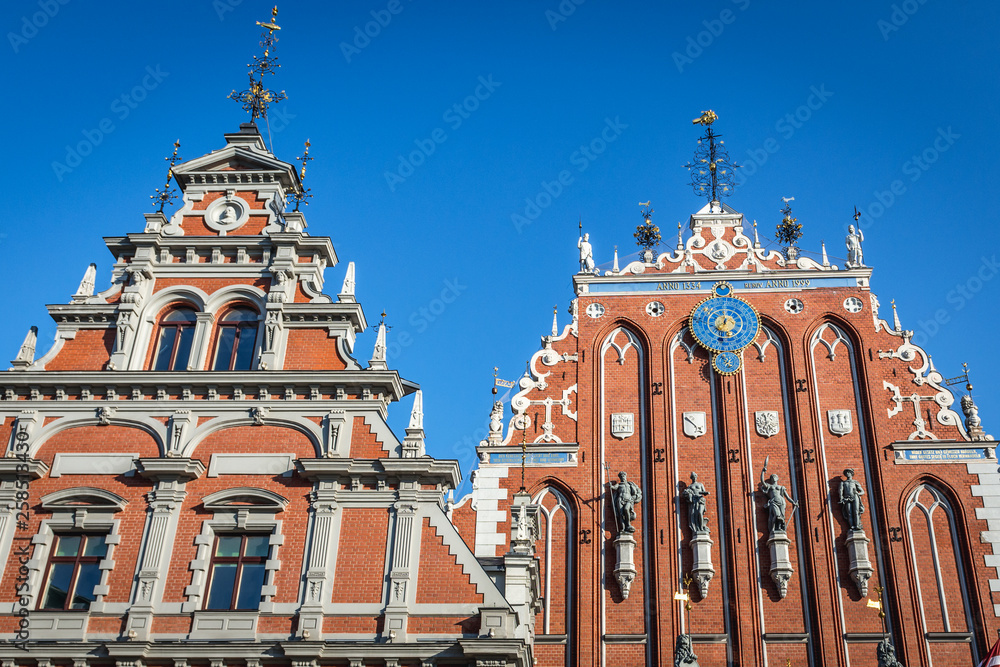 House of Blackheads on Old City of Riga, Latvia