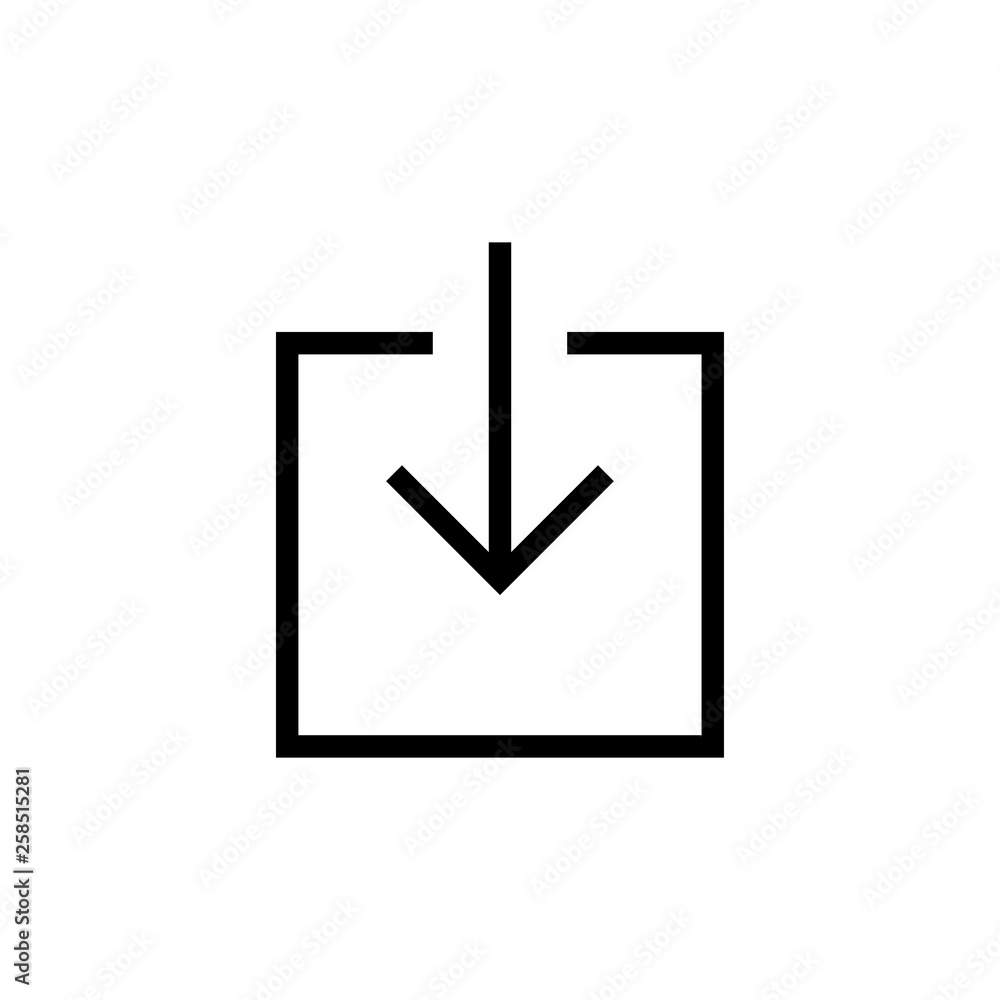 Upload and download icon vector Upload and download icon vector