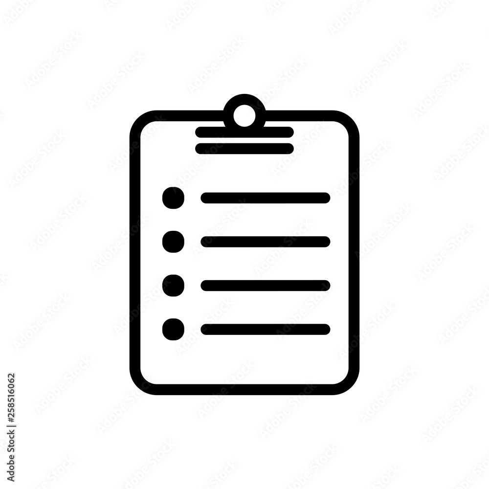 Checklist icon vector Checklist icon vector