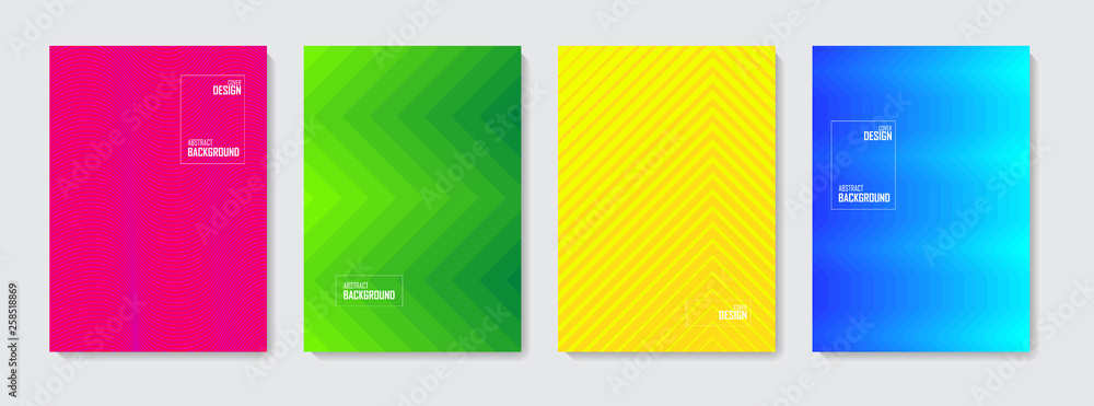 Fototapeta premium Abstract pattern background. Set of color abstract shapes, abstract design background. Abstract vector gradient elements for logo, banner, post, vector illustration