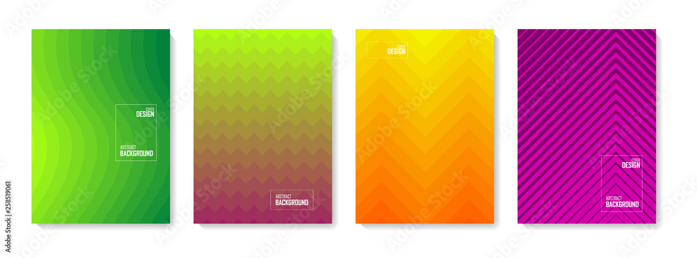 Abstract pattern background. Set of color abstract shapes, abstract design background. Abstract vector gradient elements for logo, banner, post