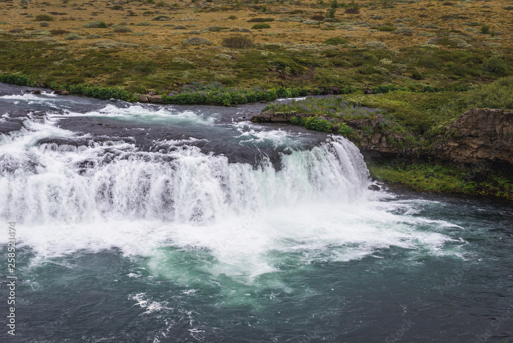 Vatnsleysufoss waterfall commonly known as Faxi in Iceland Vatnsleysufoss waterfall commonly known as Faxi in Iceland