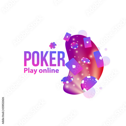 casino objects logo place for text